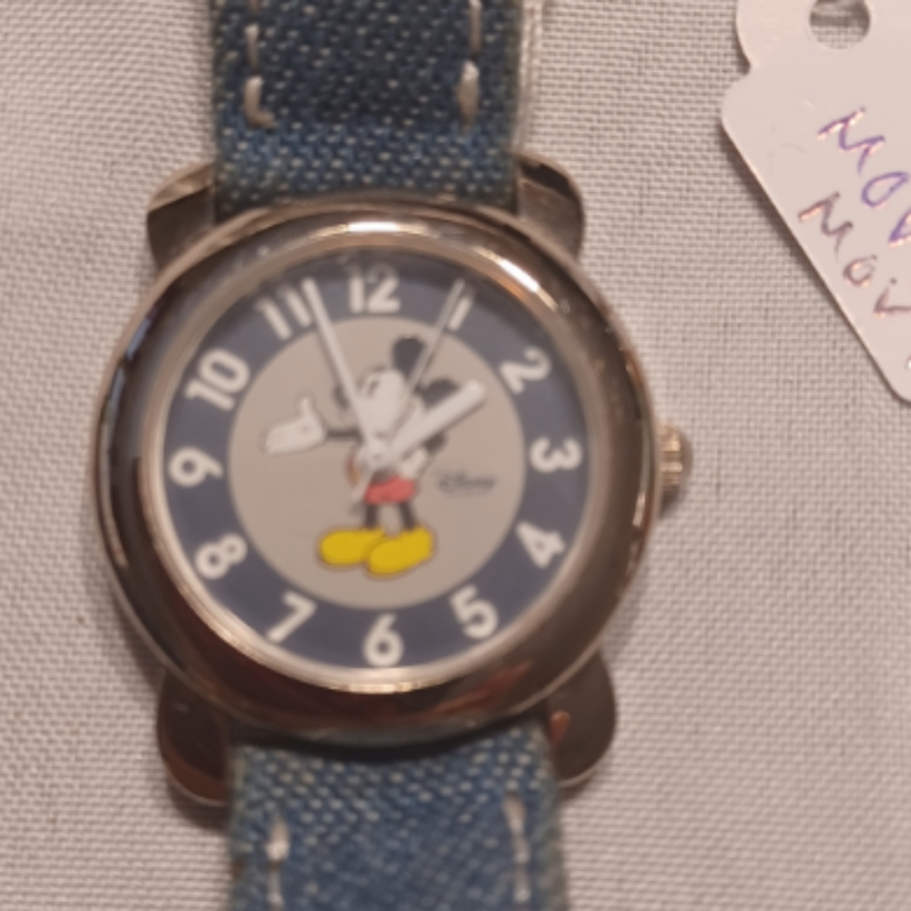 Disney timeworks denim band MICKEY MOUSE WATCH